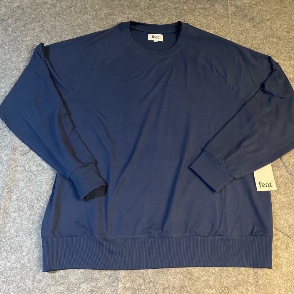 Feat‎ Roam Crewneck Sweatshirt Navy Blue Unisex XL FEAT-URMC-NYZXL NWT
